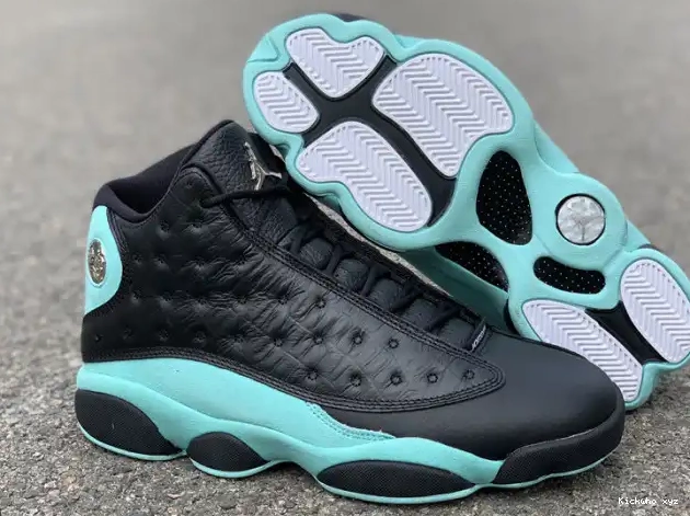 414571-030 Air Island 13 Green Retro Jordan Black 0514